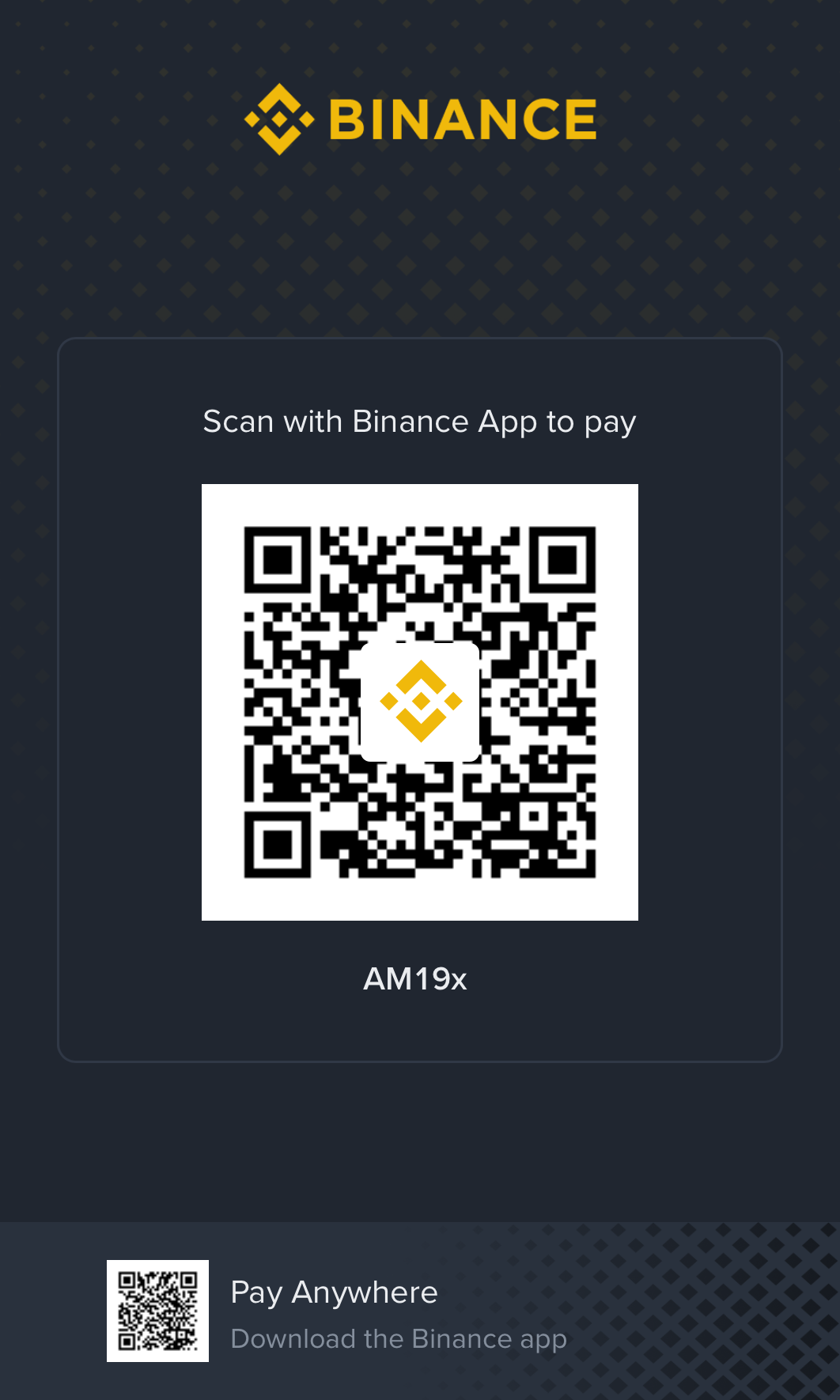 Binance Pay QR Code for GSM6 - Scan to donate via Binance Pay