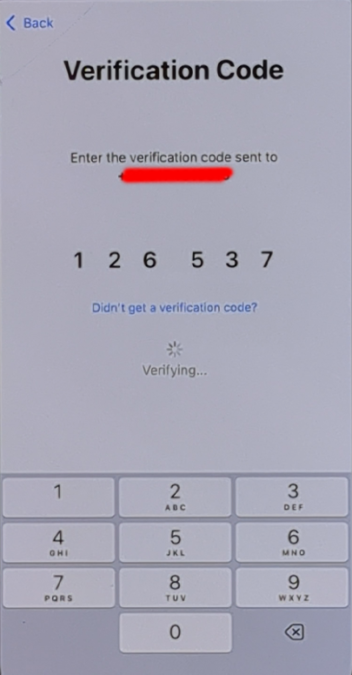 iPhone OTP verification code received successfully fixed iCloud issue