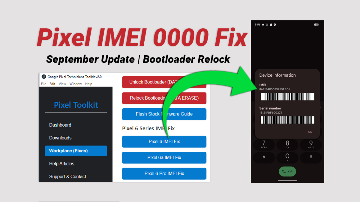 Google Pixel Technicians Toolkit v2.0.0 – First Release (IMEI 0 Fix, Bootloader Lock/Unlock, Slot Repair and More)