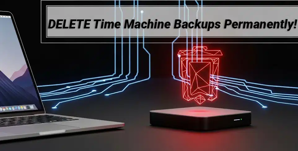 Delete Time Machine Backups on Mac to free up storage space on external drive