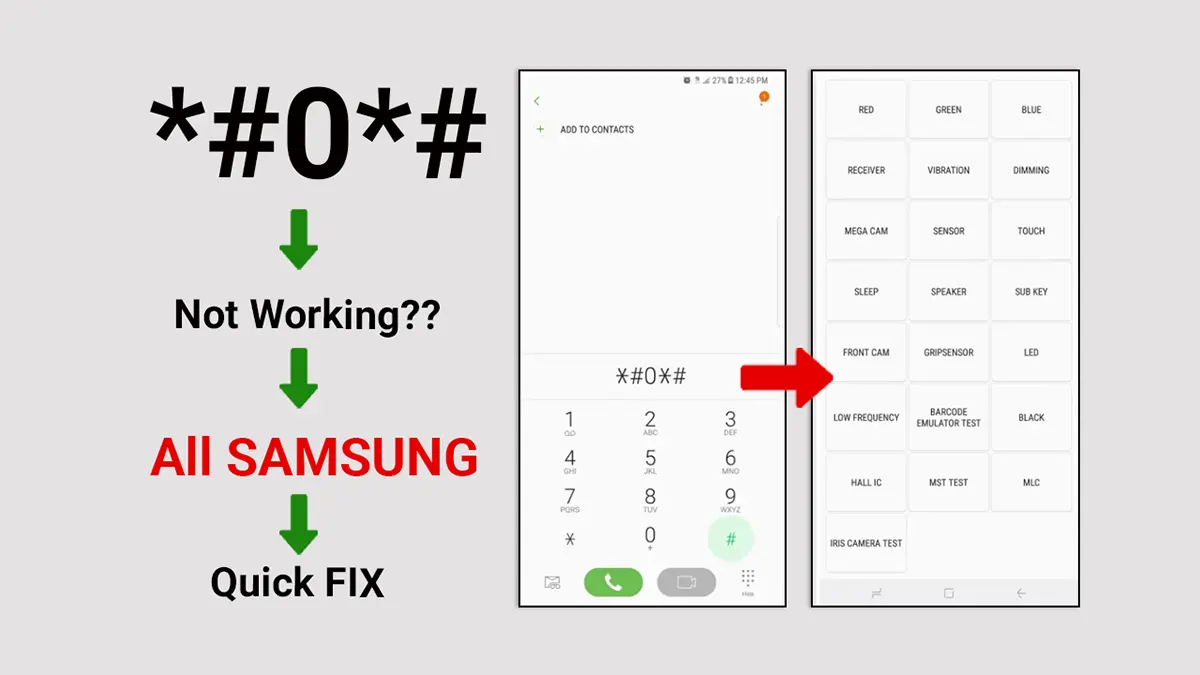 How to Enable Samsung Test Mode (*#0*#) 2025 - Auto Blocker Fix Guide